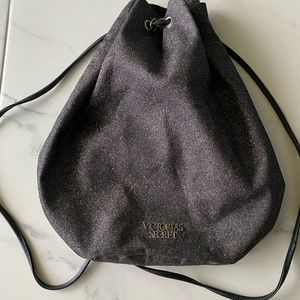 Victoria Secret original sparkle metallic tote string bag, unique, rare